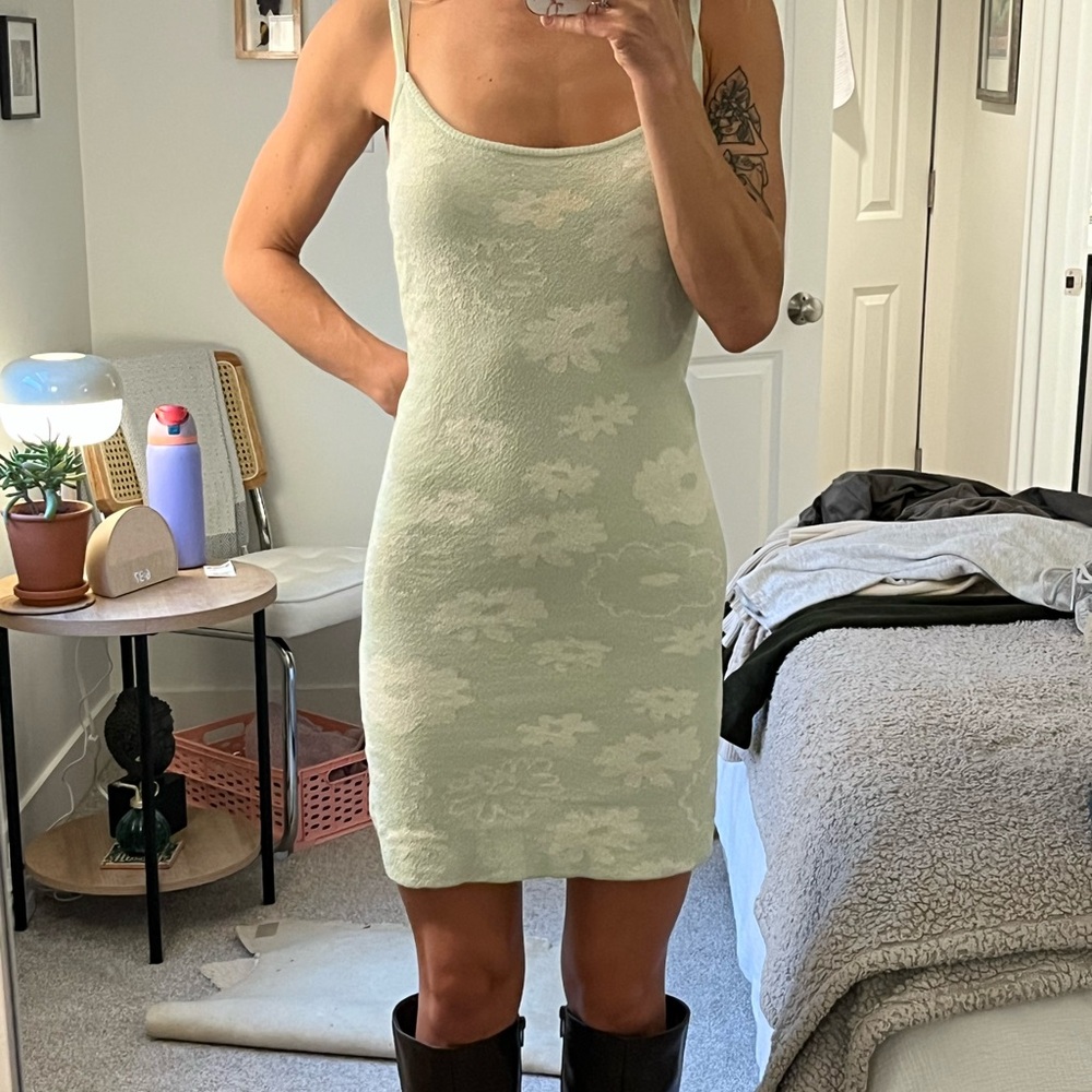 Floral Mint Green Dress